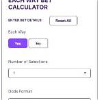 each way double bet calculator